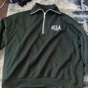 H&M dark green UCLA never has been worn